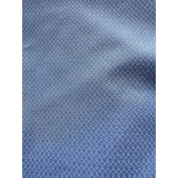 Alfani Men Regular-Fit Button Down Shirt Travel Knit Quiet Harbor Blue 15-15.5 - Picture 3 of 4